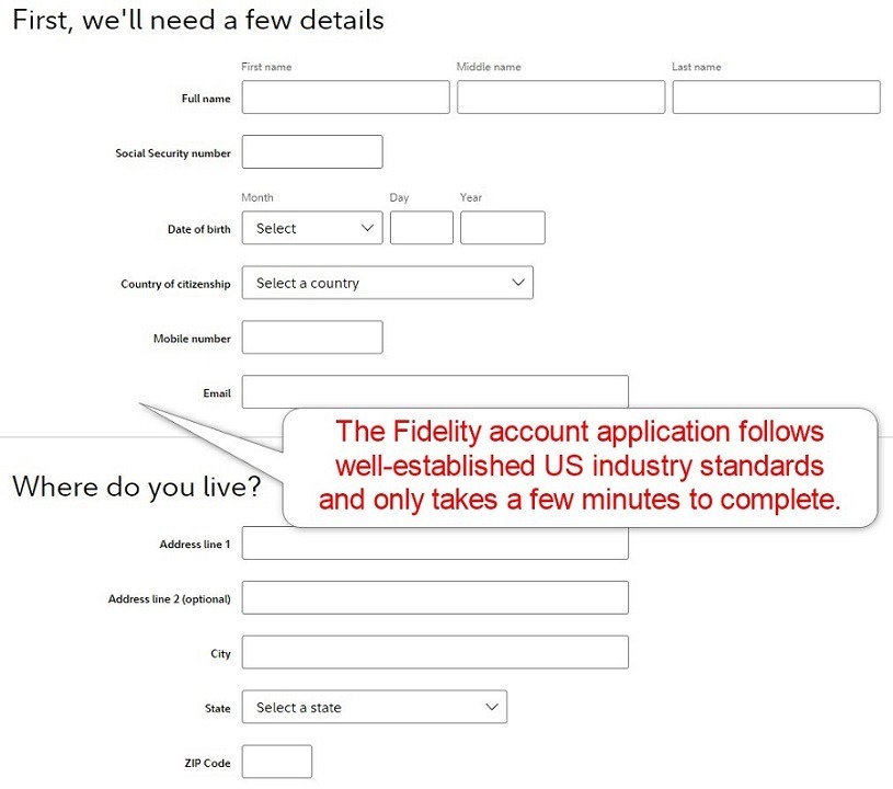 Fidelity Account Opening Fidelity Account Opening